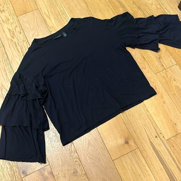 Halogen Tops - Halogen Ruffle Sleeve Blouse